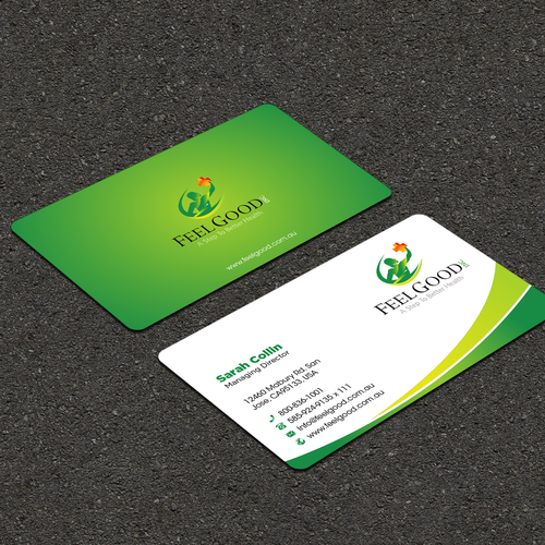 A Step To Better Health - Business card for the medical industry Design by FK_Designs