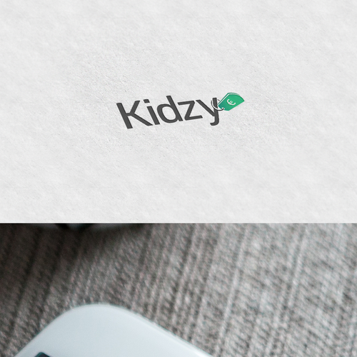 Mobile App Kidzy 2 simple screens + Logo. Design by Makak._.Studios