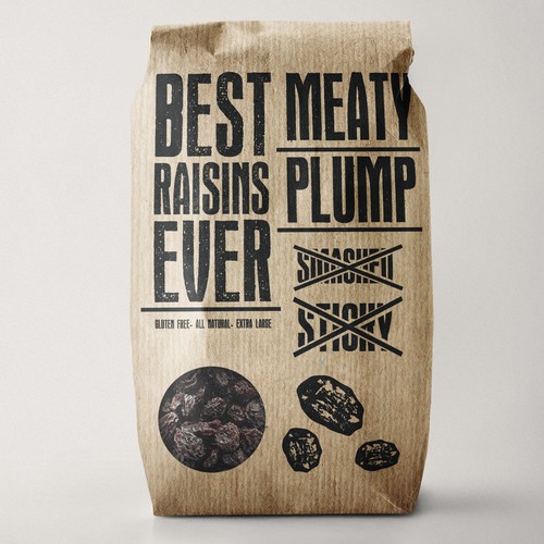 Best Raisins Ever - package design for PREMIUM raisins Design by EM180