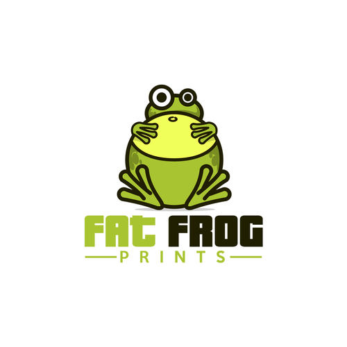 Logo Design for FAT FROG PRINTS | Logo design contest