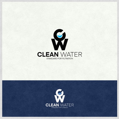 Simple Clean Logo for Water Filtration Company Design by namanama
