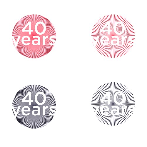 Looking for a modern, expressive 40 years jubilee logo Design by Iztok, Ivana (IZ+IV)