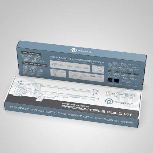 We need some high-caliber designs for our *market-first* Rifle Build Kit packaging! Design by Pice Wilf