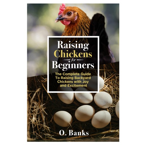 Design An attractive book cover design for beginners to chicken raising di arté digital graphics