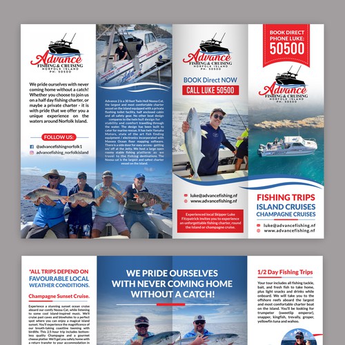 Designs Advance Fishing & Cruising Brochure Brochure contest