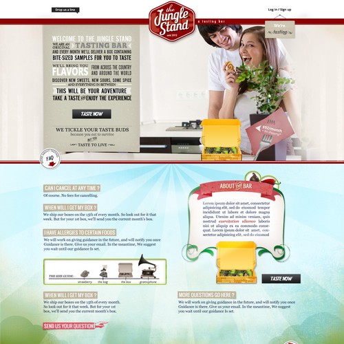Site Design needed for delicious Tasting Box!! Diseño de kata4