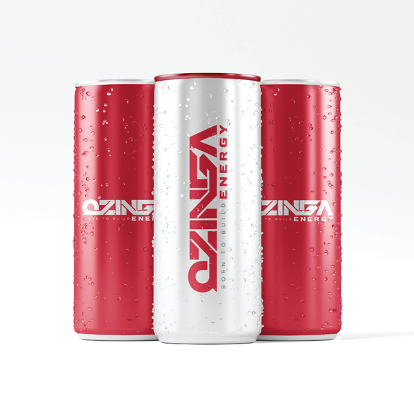 Wordmark logo concept for an energy drink