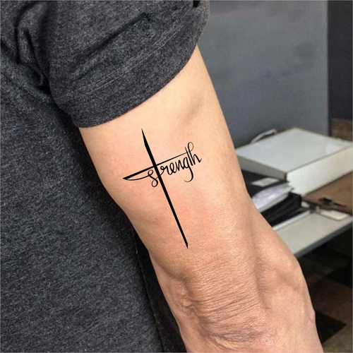 Tattoo design for cross Design by tulipmerah