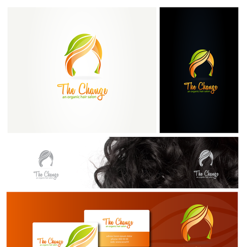 Create the brand identity for a new hair salon- The Change Diseño de RANG056