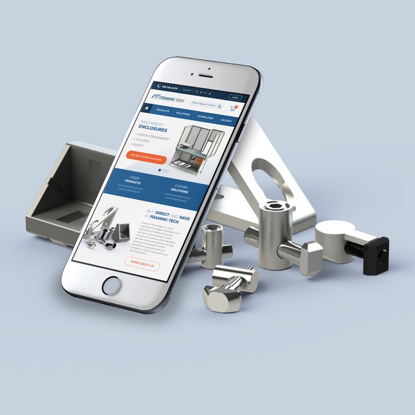 Design by Rob Lee titled "Framing Tech Web Design"