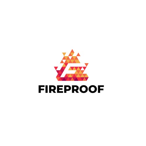isometric fire logo Design by Fierda Designs