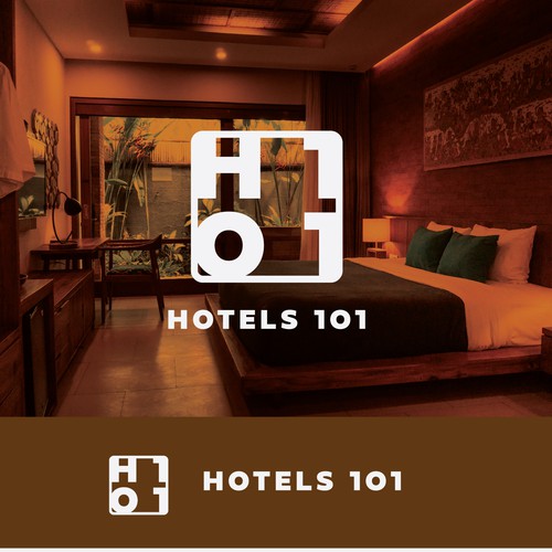 Create a logo for a podcast called - Hotels 101 - incorporate a hotel in the logo Design by Glerm Rubini