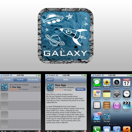iOS Space Game Needs Logo and Icon Diseño de Graphikool