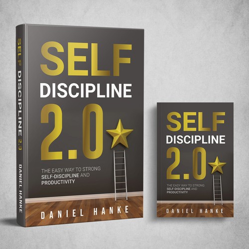 Book cover for a book about SELF-DISCIPLINE Design by DZINEstudio™