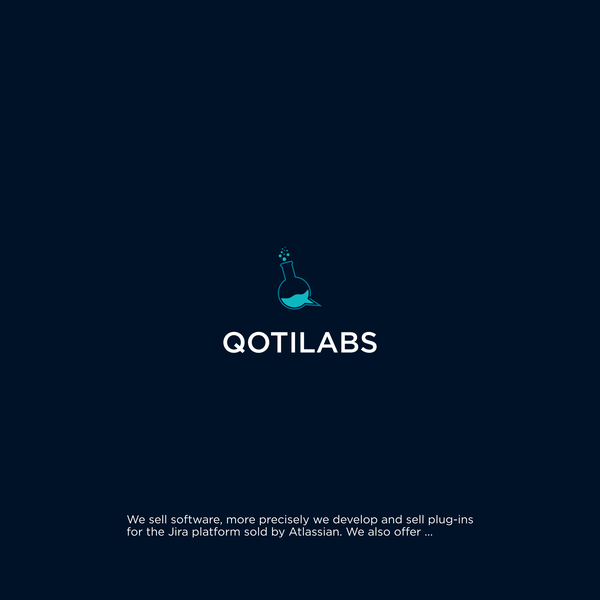 Design by amelia. titled "logo desain / technology"