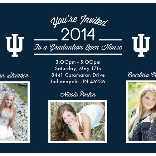 Graduation Open House Design von Queen of Pixels