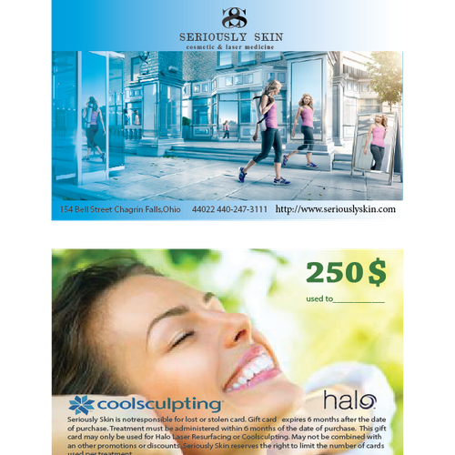 Holiday gift card design for a Cosmetic Medicine practice Design by bjanka175