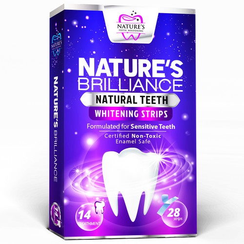 Natural Design Needed for Nature's Brilliance Whitening Strips Design by agooshe