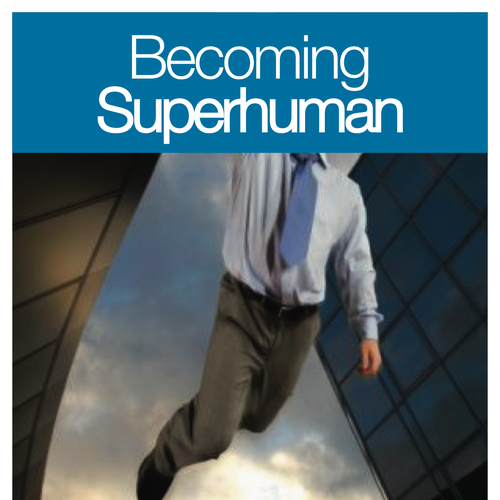 "Becoming Superhuman" Book Cover Design by ilix