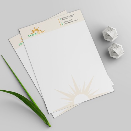 Design "Renewable Energy Company Letterhead" por √Pro Designer»