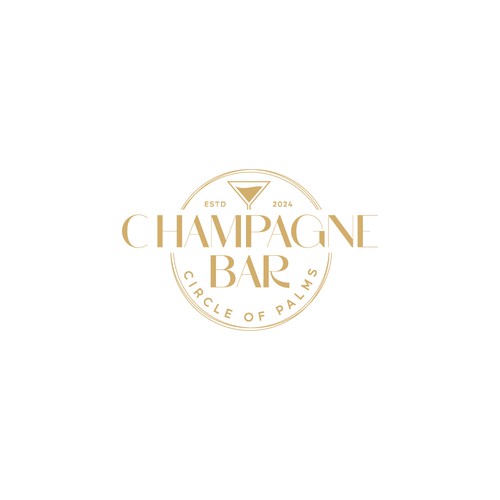 Luxury and modern Champagne Bar logo Design by TheLogo69