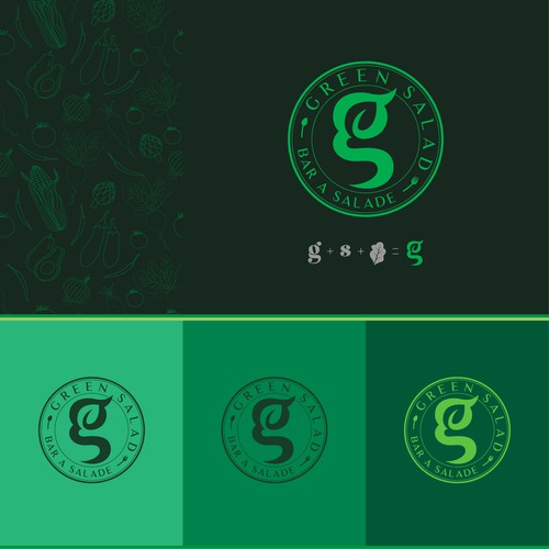 GREEN SALAD need his logo Design by kienromeo99s