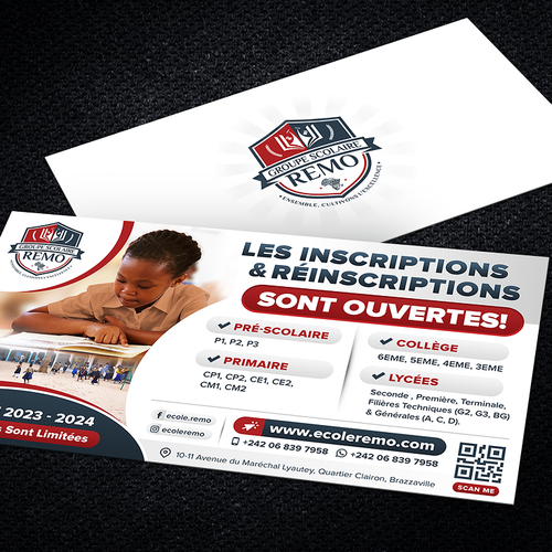 Design a classy flyer for an effective school rebranding & enrollment program Design by 99B