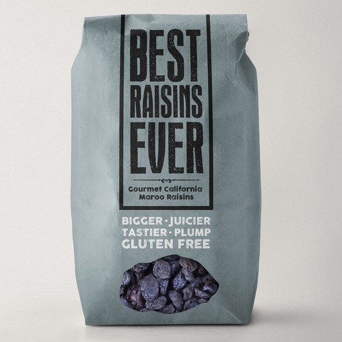 Best Raisins Ever - package design for PREMIUM raisins Design by EM180