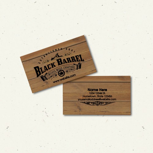 Create a vintage logo for Black Barrel Design by Adcre8tr