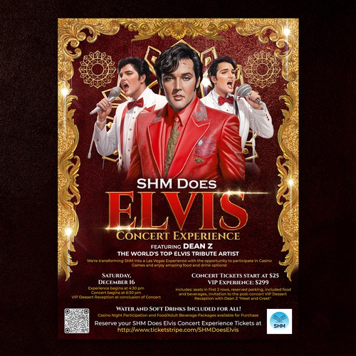 Creative Elvis Tribute Concert Experience Poster Needed! Design by DC Designs SL