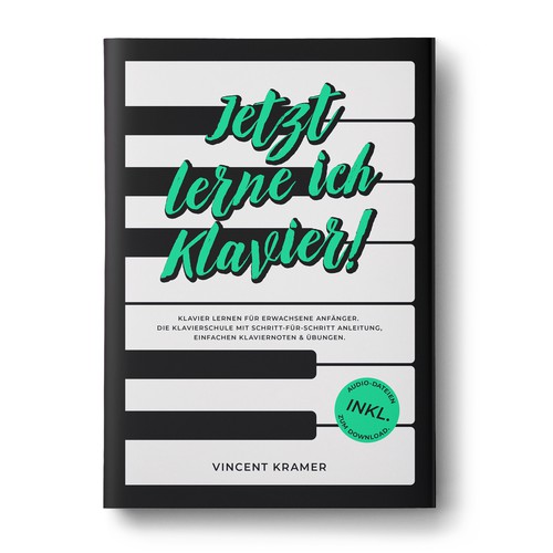 Design a book cover for a piano school for adults! Design by Charco