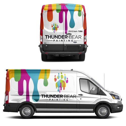 Cargo Van Wrap for Painting Company Design by ssrihayak