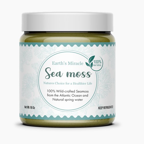 Design a Label for our Sea Moss Gel Product Design by Artist@Joy