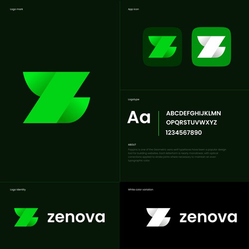 Design di Zenova Logo: Revolutionary suite of health and wellness mobile apps di Yunus Bahtiar