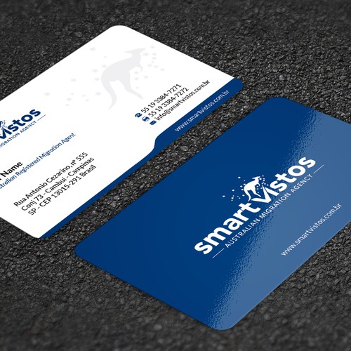 We need a great and creative business card for an Australian Migration Agency. Design by Florin Ralea