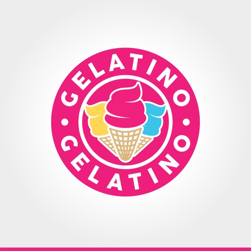 rocketstudioさんのWe need a creative interesting logo for gelato shop "Gelatino"デザイン