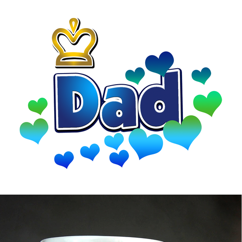 Dad + hearts mug