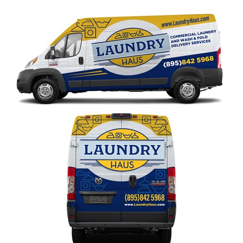 Laundry Haus delivery van Design by Logicainfo ♥