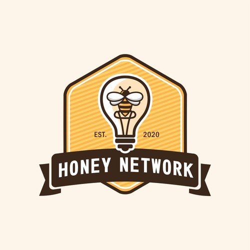 Design a modern vintage logo for the world's first smart honey Design by >Victory<