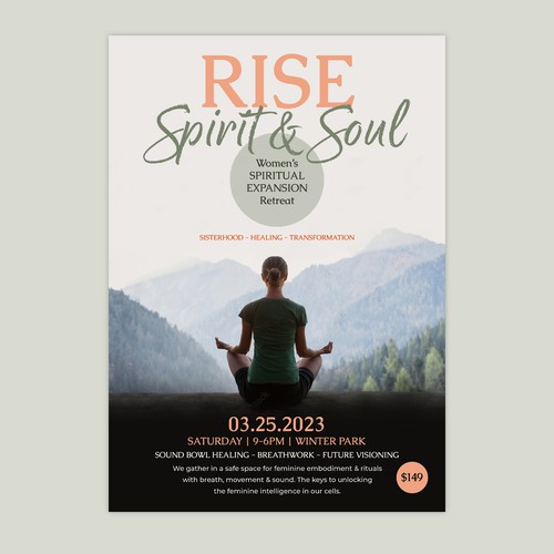 Spiritual Retreat Flyer Design by Patricia Hunt