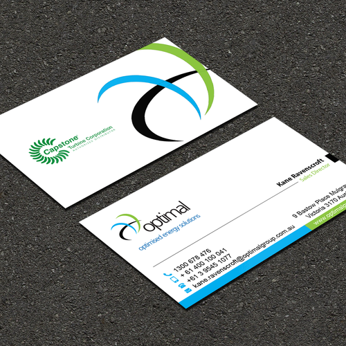 Create new business cards for Optimal Group Design réalisé par FK_Designs