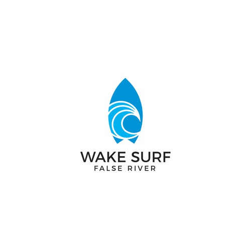 Edgy/sophisticated wake surf logo for a female/male group of wake surfers that embody a luxury life. Nothing predictable Design by gotchagraphicsdotcom