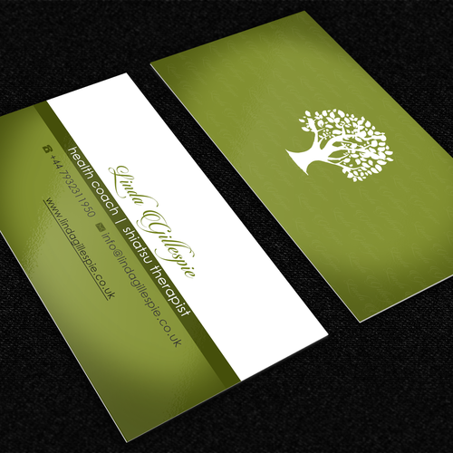 Beautiful business card for fledgling holistic health business ...