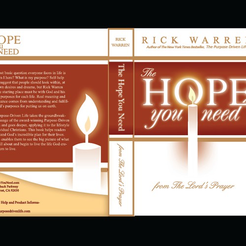 Design Rick Warren's New Book Cover Design por James U.