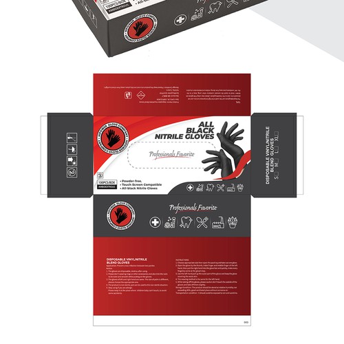 Design Retail Box for Glove Company Industrial, Sleek, Eye Catching Design by TheThreeMedia