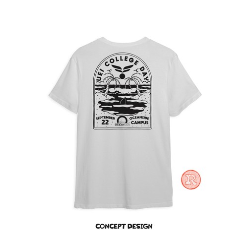 Designs | Looking for a beachy-style t-shirt design for our college ...