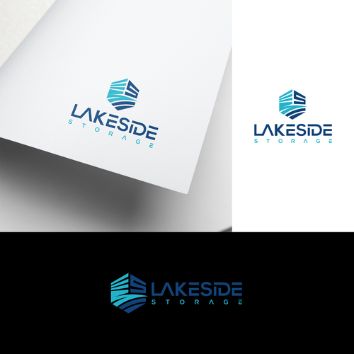 Standout logo for a self storage facility next to a lake. Targeting boats and rvs Design by Naztudio