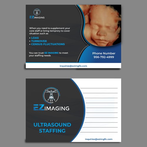 Design di ULTRASOUND STAFFING CARD/FLYER di ⭐ilLuXioNist⭐