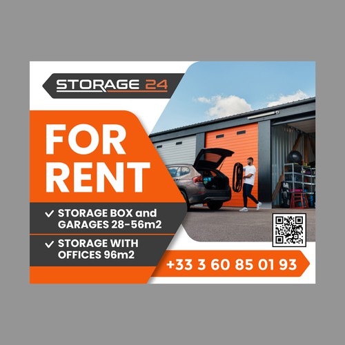 Creative banner design for a storage company Design by dezignedge*