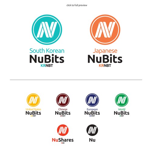 Vectorize logo and pick colors of new NuBits for South Korea and Japan Design by megawon®